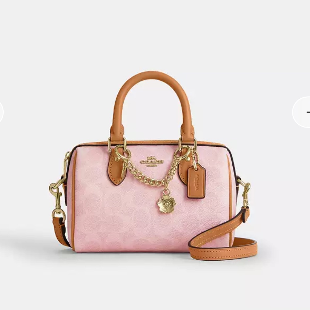 Coach Powder Pink Mini Rowan Crossbody Bag